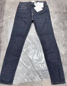1 x VICTORIA BECKHAM Ladies Indigo Wash Stretch Slim-fit Denim Jeans, with Tags - Original RRP £450