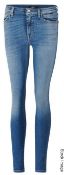 1 x Pair of '7 FOR ALL MANKIND' Ladies' 100% Cotton Skinny Jeans, Size: 31 - Original RRP £197.00