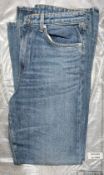 1 x Pair of BROCK COLLECTION Ladies 100% Cotton Blue Denim Jeans - Size 12
