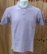 1 x C.P. COMPANY Men's 100% Cotton Polo Shirt in Lilac - Size Large - Ref: DTC115/BOX1 - CL1099 - NO