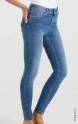 1 x Pair of DONNA IDA Rizzo The High Top Ankle Skinny Denim Jeans, with Tags - RRP £230.00