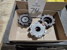(3) Assorted Indexable Mill Cutters