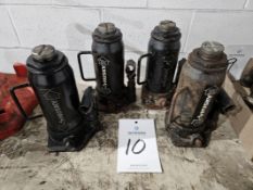 (4) Husky 12-Ton Bottle Jacks