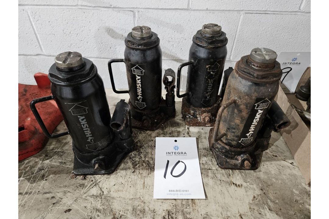 (4) Husky 12-Ton Bottle Jacks
