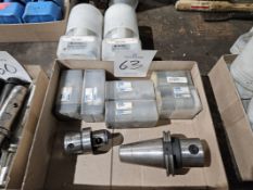 (3) Komet A5210360 CT50 Modular Tool Holders & Assorted Shanks