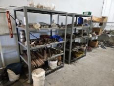 (2) 2-Door Cabinets & (4) Shelves w/ Contents