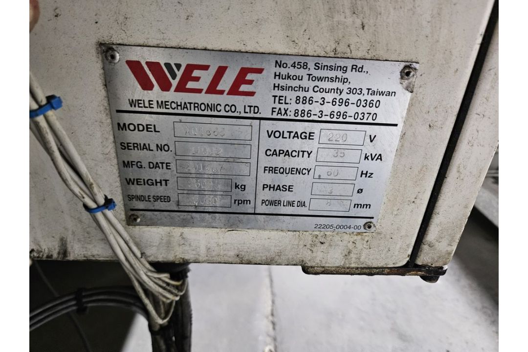 Wele AQ1665 CNC Vertical Machining Center - Image 7 of 7