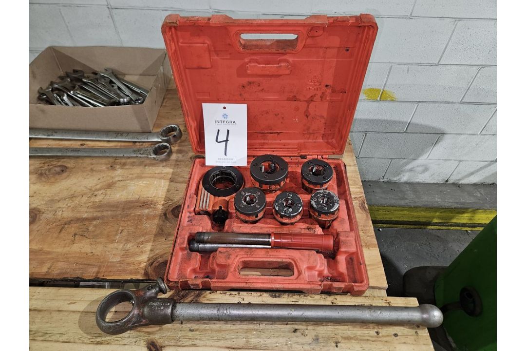 Pipe Die Set, 1/4" - 1" w/ Ridgid 00-R Die Handle