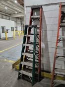 (2) Assorted Fiberglass Step Ladders, 8' & 6'