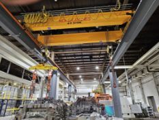 Kone Cranes 40-Ton x 26' Span Free-Standing Double Girder Top Running Bridge Crane (Installed 2022)