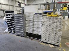 Lot of Assorted Bolt Bins w/ Contents