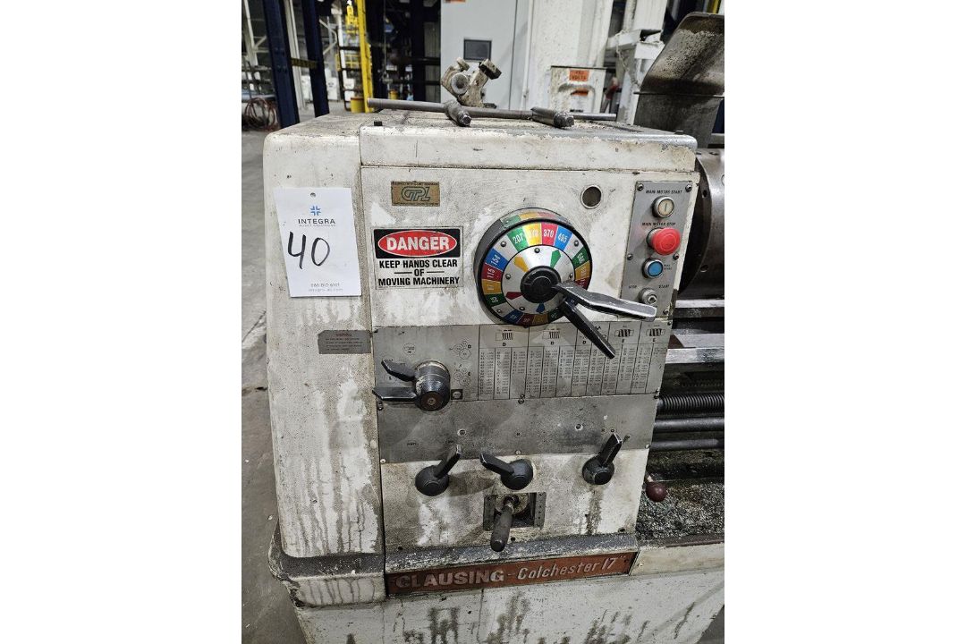 Clausing-Colchester 17" x 80" Engine Lathe - Image 2 of 6