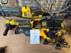 Lot of Assorted DeWalt 20-Volt Cordless Hand Tools