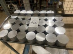 Metal Cart with Aluminum Rod Stock Cuttings