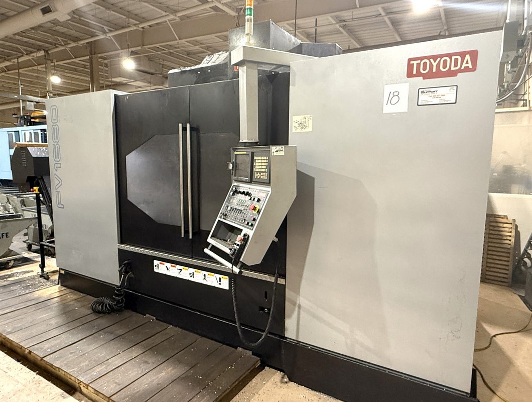 Toyoda FV1680 3-Axis CNC Vertical Machining Center, S/N 11007 (New 2011)