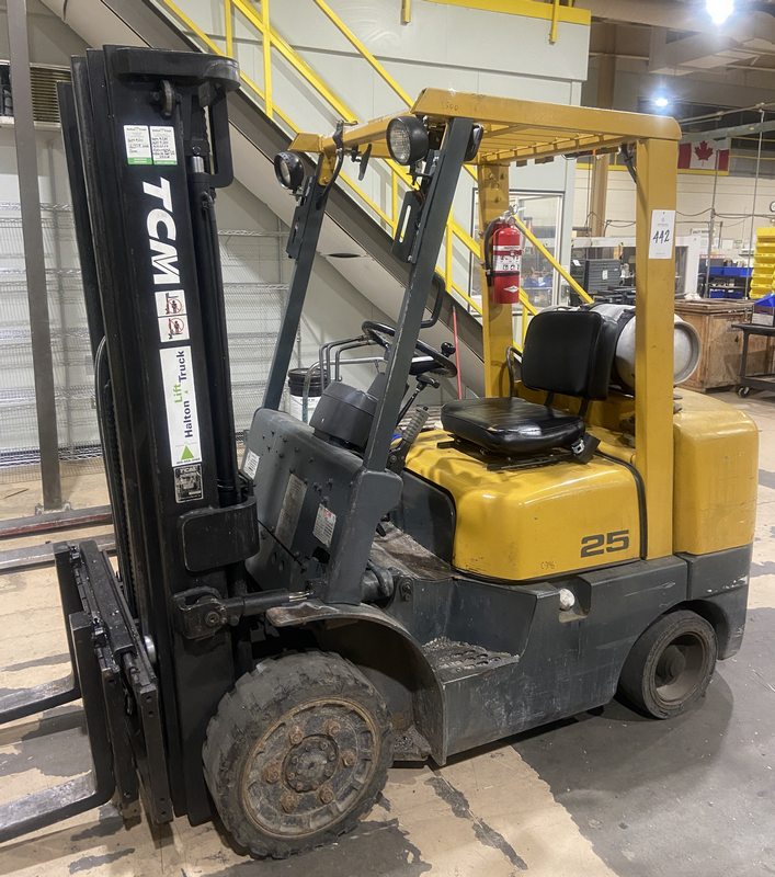 TCM FCG25FG 4,300-Lb LPG Forklift, S/N A12W03297 - LATE DELIVERY