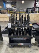 (52) CAT 50 Tool Holders on Cart