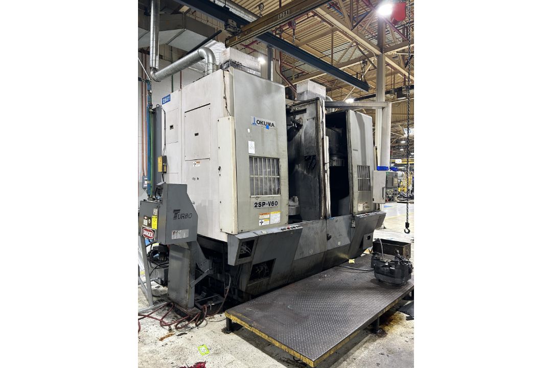 Okuma 2SP-V60 Twin-Spindle Twin-Turret CNC Vertical Lathe - Image 1 of 12