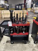 (32) CAT 50 Tool Holders on Cart