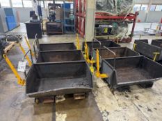 (6) Cecor DB-044-5X-C 1000-Lb Capacity Chip Hoppers