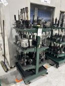 (60) CAT 50 Tool Holders on Cart
