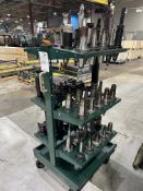 (60) CAT 50 Tool Holders on Cart