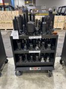 (72) CAT 50 Tool Holders on Cart
