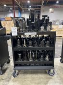 (72) CAT 50 Tool Holders on Cart