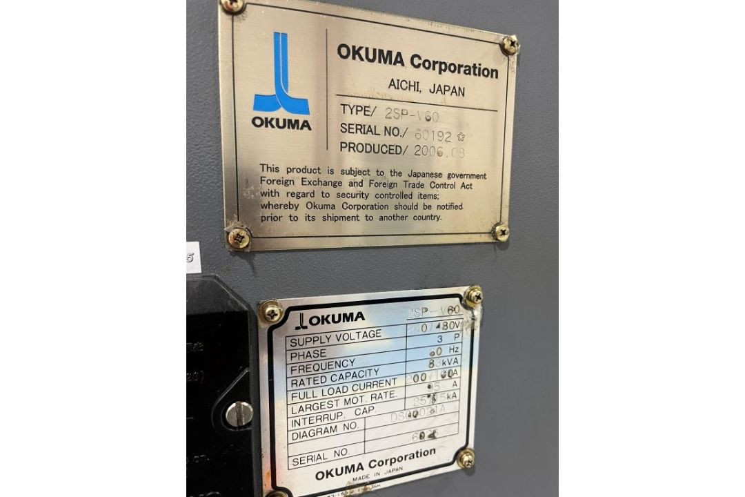Okuma 2SP-V60 Twin-Spindle Twin-Turret CNC Vertical Lathe - Image 7 of 12