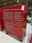 Proto 8-Drawer Rolling Tool Cabinet With 12-Drawer Top Box