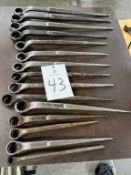 Lot of Structural/Podger 12-Point Closed End Wrenches