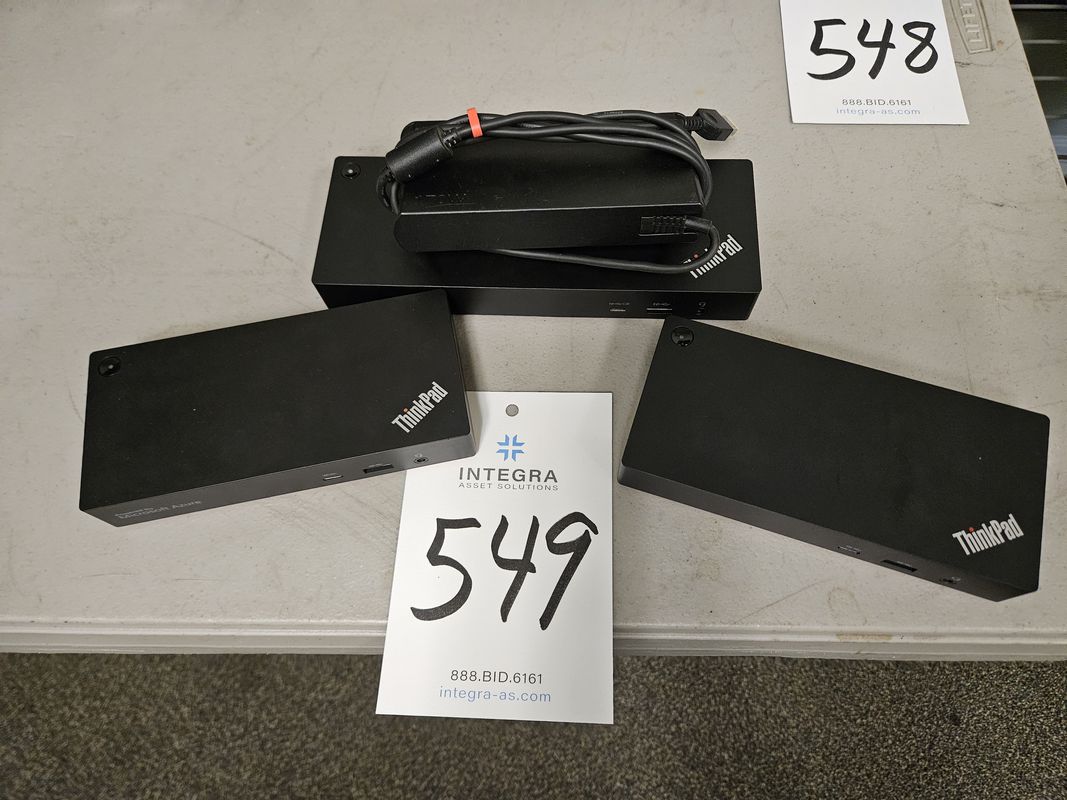 (3) Lenova ThinkPad Docking Stations