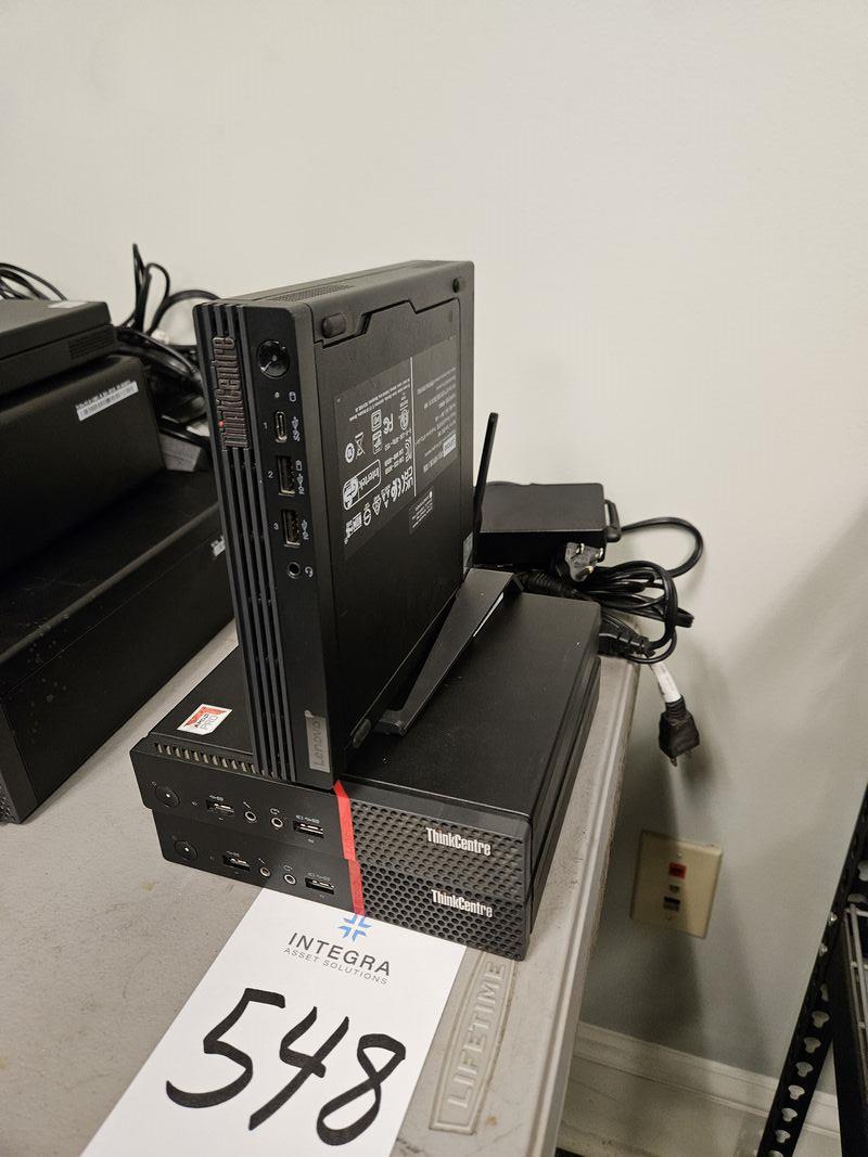 (3) Lenova ThinkCentre Computers