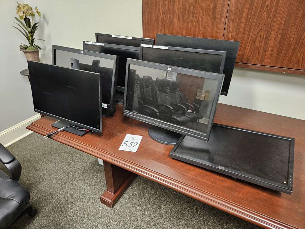 (8) Assorted Monitors