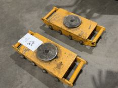 (2) Machinery Moving Skates, with 5-1/2