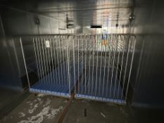 (2) Aluminum Stock Rack Carts, with Dividers, 52