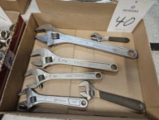 (6) Assorted Adjustable Wrenches