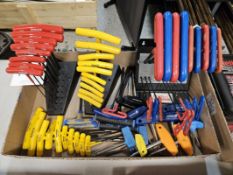 Lot of Assorted T-Handle Hex Wrenches