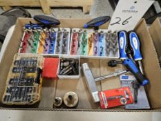 Lot of Assorted Hand Drivers & Bits