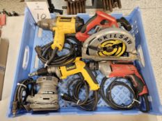 (5) Assorted Corded Tools