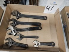 (6) Assorted Adjustable Wrenches