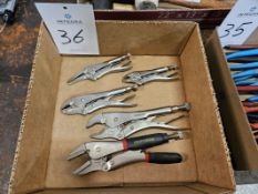 Lot of Assorted Adjustable Pliers