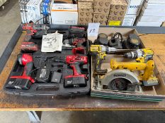 Lot of Assorted Cordless Hand Tools
