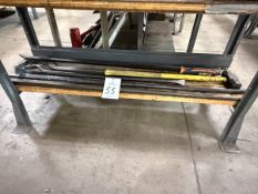 Lot of Assorted Pry Bars and Sledge Hammer