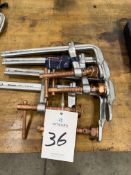(4) Westward 10D611 L-Clamp