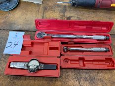 (3) Assorted Torque Wrenches