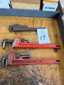 (3) Rigid Pipe Wrenches