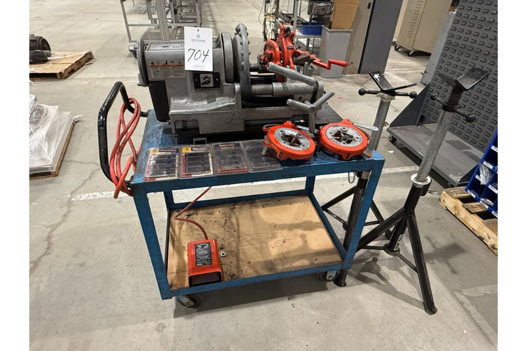 Conduit Thread Maker Ridgid 300 Compact Pipe Threading Machine, 115 Volt, with Dies, Die ...
