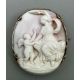 Large allegorical coral cameo Brooch, c1850 - Image 1 of 9