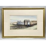 Signed Watercolour of Farm Buildings, Richard Akerman (1942-2005), dated 1981